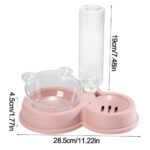 Pet Water Dispenser Slow Drinker with Food Bowl Slow Feeder for Pets Dogs NEW - Image 5