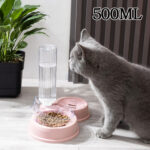 Pet Water Dispenser Slow Drinker with Food Bowl Slow Feeder for Pets Dogs NEW - Image 7