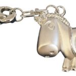 Imperial Key Chain Clock Unicorn Silver IMP714- CLEARANCE NEEDS RE-BATTERY