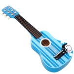 SOKA Wooden Stripe Striped Blue Pirate Guitar Childrens Musical Instrument - Image 4