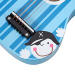 SOKA Wooden Stripe Striped Blue Pirate Guitar Childrens Musical Instrument - Image 2