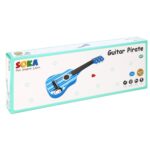SOKA Wooden Stripe Striped Blue Pirate Guitar Childrens Musical Instrument - Image 5
