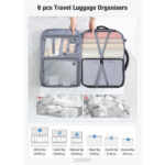 Lekespring Travel Backpack 40x20x25 Cabin Size – 20L Carry-On Laptop Backpack for Ryanair Underseat with 6 Organizational Bags (Green) - Image 5