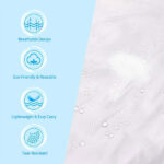 Vicloon Portable Raincoat, 2 Pack Rain Poncho Adult Waterproof with Hoods and Sleeves, Reusable Rain Resistant Poncho for Camping, Emergency Situations, Travel - Image 3