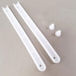 Veemoon 8 Pcs Drawer Slide Replacement White Drawer Runners Plastic Cabinet Rails Push to Open Drawer Runner Small Drawer Glides Furniture Hardware Accessories - Image 4