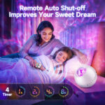 Night Light Kids,144 Lighting Modes+15 Films+USB Rechargeable Baby Night Light Projector, Remote+360°Rotate Baby Lights Projector, Girls Night Light Projector Light for Kids Projector Night Light Kids - Image 3