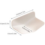 Soap Dish, Wall Mounted Soap Dishes, Soap Dishes for Bathroom, V Shaped Soap Holder, Draining Soap Dish for Shower and Kitchen, Soap Sponge Holder, Stylish White Design for Bathroom Organization - Image 4