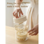 Mesen Yogurt Strainer, Greek Yogurt Strainer BPA-Free Cheese Strainer with a 6 Packs Fine Mesh Bag and Lid Leak Proof Juice Filter Nut Milk Maker DIY for Making Thick Greek Yogurt Soybean Milk - Image 3