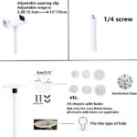 BoGuang Baby Monitor Holder - Universal Floor Mount for Surveillance, Height Adjustable 75-175 cm, Compatible with Baby/Security Camera (White) - Image 4