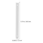 Veemoon 8 Pcs Drawer Slide Replacement White Drawer Runners Plastic Cabinet Rails Push to Open Drawer Runner Small Drawer Glides Furniture Hardware Accessories - Image 3