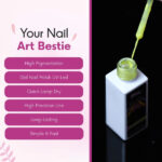 Neon Yellow Gel Nail Polish 10ml - High Precision Brush for Nail Art & French Manicure - Image 2