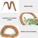 Onezebra 120cm/47in Moss Pole, Moss Pole for Monstera, Plant Supports for Indoor Plants, Bendable Plant Sticks Support for Climbing Plants, Promoting Natural Upward Growth - Image 4