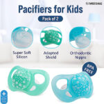 BRAND NEW PACKS OF 2 TWISTSHAKE ORTHODONTIC PACIFIERS IN ASSORTED COLOURS. RRP £5.89 PER PACK. (R16-1) - Image 4