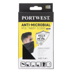 240x BRAND NEW & PACKAGED PORTWEST CS25 ANTI-MICROBIAL MULTIWAY SCARFS - BLACK. (R16-7) - Image 2