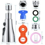 Brand OSDUE Material Chrome,Abs,Rubber,Brass Finish type Brass, chrome Thread size M22, M24 Manufacturer OSDUE - Image 2