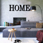 Resama 11'' Black Metal Letters for Wall Decor, Visual 3D Large Alphabet, Decorative Farmhouse Hanging Letter Sign for Living Room Bedroom Office Home Party (U) - Image 2