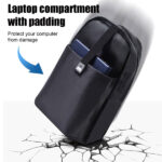 Dewellyoo Travel Laptop Backpack, Anti-Theft Lightweight Business Backpack Work Bag with USB Charging Port & Lock, Large College High School Bag Rucksack Gift for Men, Fits15.6 inch Laptop, Blue - Image 5