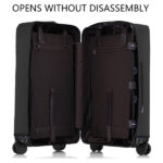 Linpr Transparent PVC Suitcase Cover, No Disassembly Required Clear Luggage Protector Suitcase Cover, Waterproof Travel Wrap Luggage Cover Protectors, Luggage Bag for Hard Cover Suitcase (Black, 22) - Image 5