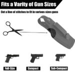 ZONSUSE Universal Gun Holster with Mag Pouch, IWB OWB Holster, Tactical Pistol Bags Waistband, The Waistband Pistols Holsters for Right and Left Hand, Draw Men/Women - Image 2