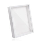 3D Shadow Box Frame A4 - 22.7x31.4 cm Deep 3D Box Frame for Tabletop or Wall Display, White Wooden Photo Frame for Crafts, Memorabilia, Flowers, Tickets, and Medals (5 cm Depth)