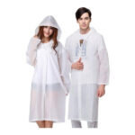 Vicloon Portable Raincoat, 2 Pack Rain Poncho Adult Waterproof with Hoods and Sleeves, Reusable Rain Resistant Poncho for Camping, Emergency Situations, Travel