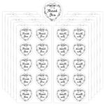 500pcs Thank You Stickers, 1.57in Round Gratitude Labels Transparent Seal Tags Self-Adhesive Floral Label Decal for Gifts Envelopes Sealing Custom Party Favor Small Business Supplies