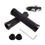 2pcs Mountain Bike Grips With Aluminum Alloy Locks, Non-Slip Rubber Handlebar Grips For Road, Scooters, Cruisers, City Bikes, Trikes, Mountain Bike, Folding Bikes, Scooters And Other Models