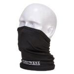 240x BRAND NEW & PACKAGED PORTWEST CS25 ANTI-MICROBIAL MULTIWAY SCARFS - BLACK. (R16-7)
