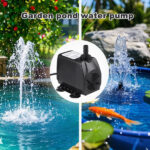 Homvik 2500L/H 45W Submersible Water Pump for Fountain Aquarium Pond Garden and Water Pump Ultra-Quiet Hydroponics System with 2 Nozzles AC220-240V 2.5M Lift Height - Image 5