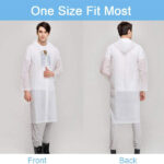 Vicloon Portable Raincoat, 2 Pack Rain Poncho Adult Waterproof with Hoods and Sleeves, Reusable Rain Resistant Poncho for Camping, Emergency Situations, Travel - Image 2