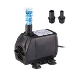 Homvik 2500L/H 45W Submersible Water Pump for Fountain Aquarium Pond Garden and Water Pump Ultra-Quiet Hydroponics System with 2 Nozzles AC220-240V 2.5M Lift Height
