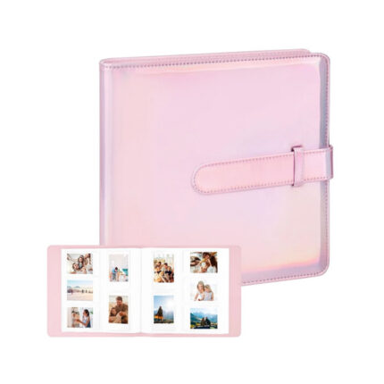 360 Pocket Photo Album for Fujifilm Instax Mini & Polaroid Cameras - Magic Pink