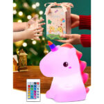 One Fire 【Unicorn Gifts for Girls】 Unicorn Night Light Kids, 16 Colors & Remote Control Baby Night Light Newborn, Rechargeable Unicorn Lamp Girls Night Light,Cute Gifts for Kids Gifts Teen Girl Gifts