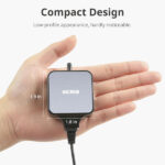 NICREW Air Pump Aquarium Ultra Quiet <33 dB, Nano Silent Aquarium Oxygen Pump up to 40 L, Aquarium Accessories for Fish Tanks, 18 L/H, 1.5 WColor	Black Brand	NICREW Material	Ceramic Product Dimensions	1.8"L x 0.6"W x 1.9"H Power Source	Corded Electric - Image 5