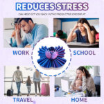 Gear Ball Fidget, Steampunk Whirling Wonder GearSphere, 3D Printed Gear Ball Puzzle Cube, Gear Sphere Fidget Toy for Stress Relief and Focus (Blue Red, 6.5cm) - Image 2