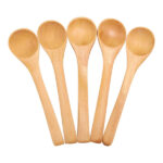 Small Wooden Spoon 30pcs Natural Small Wooden Spoon Kitchen Cooking Spoons Wooden Crafts Spoon for Children Dessert Sugar Tasting Baking Condiment
