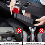 Aimisite Car Seat Gap Filler Organiser, 2 Pack Car Organizer Front Seat Gap Filler with Cup Holder Car Console Side Pocket with Usb Charging Hole for Cellphones,Wallet, Cards, Coins, Drink Cups - Image 2