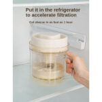 Mesen Yogurt Strainer, Greek Yogurt Strainer BPA-Free Cheese Strainer with a 6 Packs Fine Mesh Bag and Lid Leak Proof Juice Filter Nut Milk Maker DIY for Making Thick Greek Yogurt Soybean Milk - Image 2