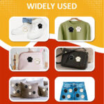 16pcs Paw Patch, 16 Colors Print Stickers Cute Cat Dog Pet Print Patches Gold Edges Chenille Patches Print Iron On Patch for Hats Bags Jackets - Image 5