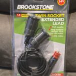 Brookstone 1.5 m Twin Socket Extension Lead
