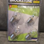 Brookstone 12 V 21 W Clear Bulb Set – Universal Clear Indicator & Side‑Light Bulbs