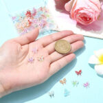 Airssory 100 pcs 10 Styles Spring Butterfly Resin Cabochon with Cute Insect 3D No Hole Beads for DIY Jewellery Making Embellishment Craft Art Nail - Image 2