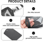 2PCS Id Badge Holder, Pass Holder Lanyard with Card Holder Lanyards for Neck with Card Holder Travel Card - Image 3