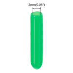 TA-VIGOR 50Pcs Rubber End Caps, 16mm ID Round Flexible Screw End Caps Thread Protectors, Green Vinyl Bolt Covers Rubber Covers for Screws, Tubes, Cables, Wires, etc - Image 3