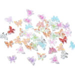 Airssory 100 pcs 10 Styles Spring Butterfly Resin Cabochon with Cute Insect 3D No Hole Beads for DIY Jewellery Making Embellishment Craft Art Nail - Image 3