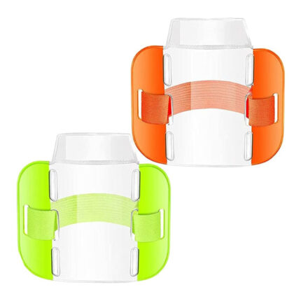 2 pcs Arm Badge Holders Armband ID Card License Badge Holder with Adjustable Strap for Emergency Workers Security Staff Doorman