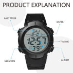 Black Digital Referee Watch Soccer Game Timer,Match Official Timer with Stopwatch, Countdown Alarm, Accurate Timekeeping, and Comfortable Fit for Soccer, Swimming, Running, Cycling and Students - Image 4