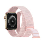 EIHAIHIS Double Tour Braided Solo Loop for Apple Watch Strap 38mm 40mm 41mm 42mm 44mm 45mm 49mm, Adjustable Elastic Replacement Band for iWatch Series 8 Ultra 7 6 SE 5 4 3 2 1, Pearl Pink
