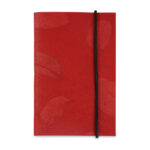 AUROVILLE PAPERS Handcrafted Eucalyptus Leaf Imprint 80-Page Pocket Travel Mini Diary Notebook â€“ 8 x 13 Cms with Elastic Closure, Perfect Planner, Journaling, and Sketching - (Any One Design)