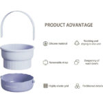 Veki 3 in 1 Makeup Brush Cleaning Mat, Silicone Makeup Brush Scrubber, Cosmetic Brushes Cleaner for Cleaning Drying and Storing, Cosmetic Cleaner Bowl for Make Up Brushes, Powder Puff (Upgrade Cream) - Image 5